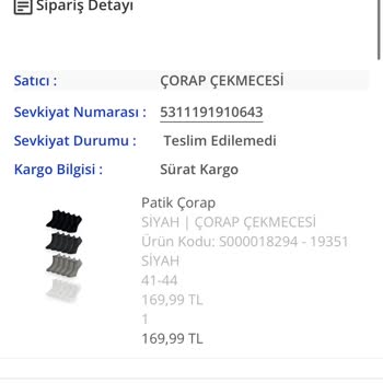 Sürat Kargo Yakuplu Acente Siparişimi Getirmiyor!