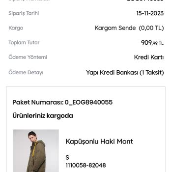 KARGOMsende Kargomun Hala Gelmemesi