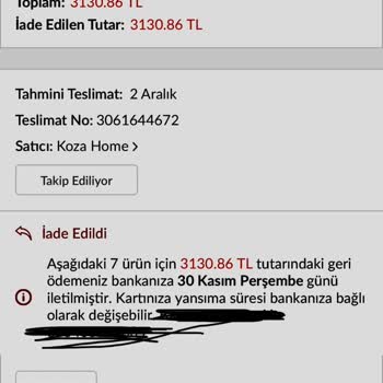 Trendyol'dan Sipariş Verdiğim