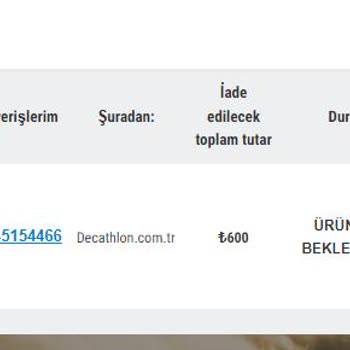 Decathlon İade Sürecinin Uzaması