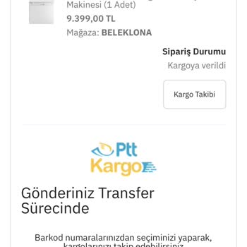 PttAVM Teslim Edilmeyen Kargo