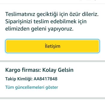 Amazon Ürünü Kargoya Vermedi Ve Beni Oyaladı