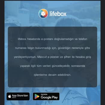 Lifebox Şifremi Unuttum Giriş Yapamıyorum