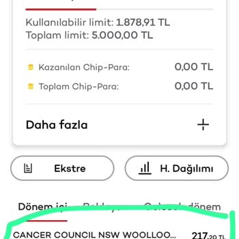 Akbank Kredi Kartımdan Yapılan Alışverişler.