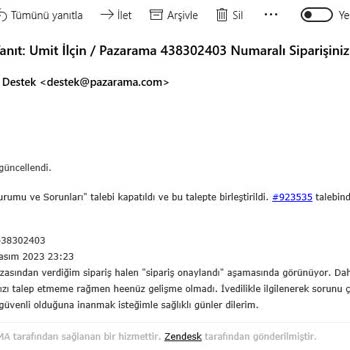 Pazarama Sitesinin, Ürün Gönderimini Sağlayamayışı