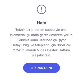 Midas Hiç Bitmeyen Teknik Sorunlar