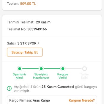 Aras Kargo Yine İşini Yapmıyor