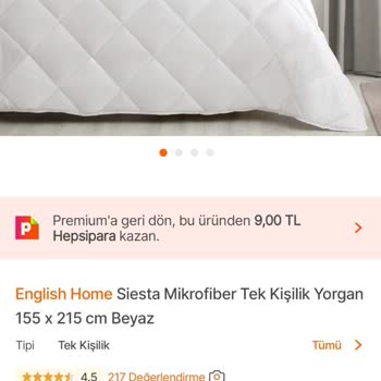 English Home Eksik Ürün Gönderimi