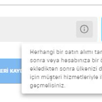 Epic Games Hesabı Ülke/Bölge Değiştiremiyorum