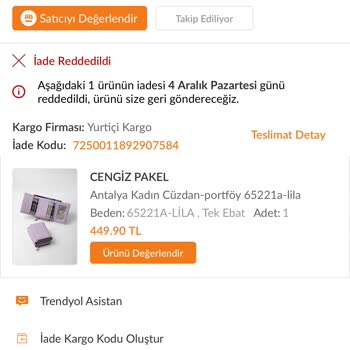 Cengiz Pakel Paket Siparişinde Yaşanan İade Sorunu