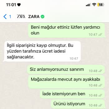 Zara Kargomu Kayıp Etti