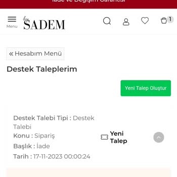 Bysadem Firması İle İade Sorunu Yaşıyorum