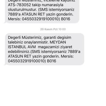 Atasun Optik Gözlük Değişim Süreci