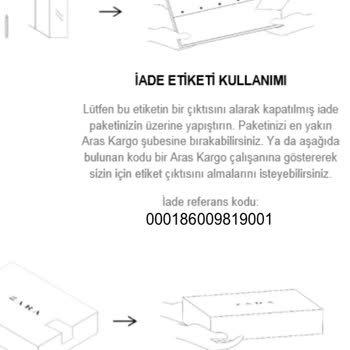 Zara İade Ürünümün Taraflarına Ulaşmadığını Söylüyorlar