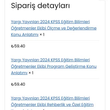 Uygunkitapal Eksik Malzeme Gönderimi