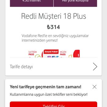Vodafone'un Bilgi Vermeden Yüksek Tarifeye Geçiş Yapması