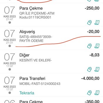 Martı İzinim Olmadan Kartımdan Para Çekiyor