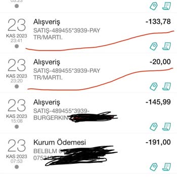 Martı İzinim Olmadan Kartımdan Para Çekiyor