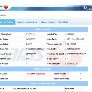 Aras Kargo Bartın Şubesi Ve Telefon İletişim Merkezi