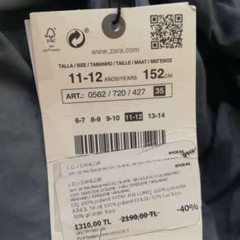 Zara Yanıltıcı Etiket İndirimin Fişe Yansımaması