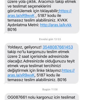 Aras Kargo Kuryenin Adresime Ürünümü Ulaştırmaması