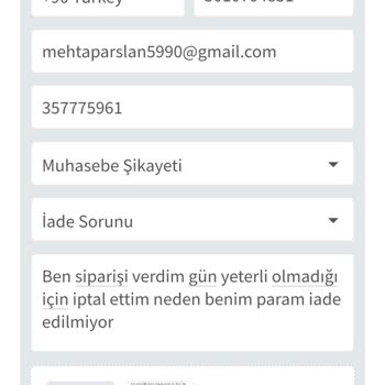 ÇiçekSepeti Ücret İadesinin Yapılmaması