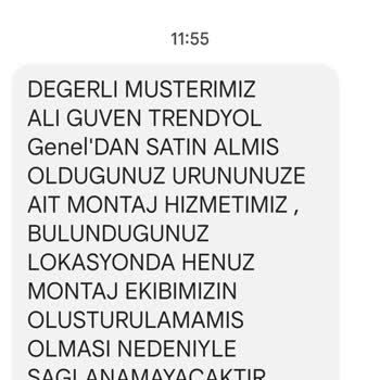 Trendyol Para İade Etmedi Montaj Hizmeti Vermedi