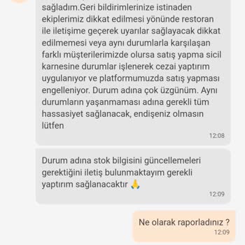 İzmir Bahçelievler Burger King Sipariş İptali