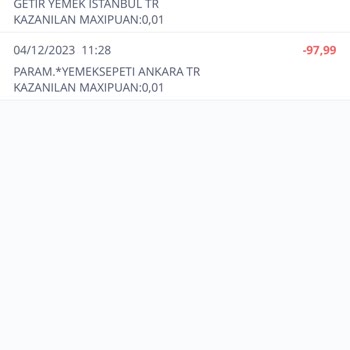 Yemeksepeti Yemeğin Parasını Verdim Sipariş Oluşturulmadı