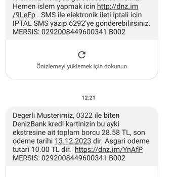 Kredi Kartı İptal Ettirememe Denizbank