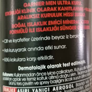 Garnier Deodorant Beyaz Leke Sorunu