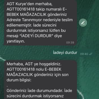 AGT Kurye (aynigunteslim.com) Asla Gelmeyen Kargo