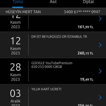 Yapı Kredi Play Kart Aidatı