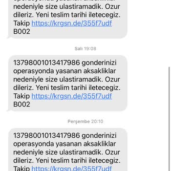 KARGOMsende Kargo Teslim Edememe