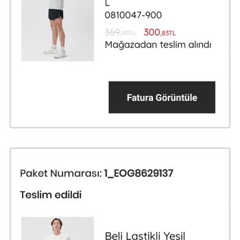 Mavi Teslim Edilmeyen Ürün