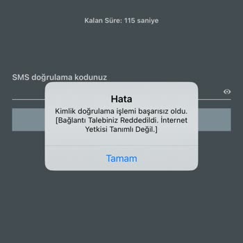 Ziraat Yatırım İnternet Yetkisi Tanımlı Değil