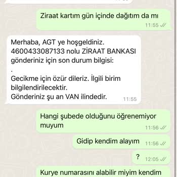 AGT Kurye Ziraat Genç Kart