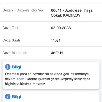 Emniyet Genel Müdürlüğü Haksız Ters Yön Ceza