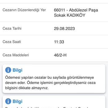 Emniyet Genel Müdürlüğü Haksız Ters Yön Ceza