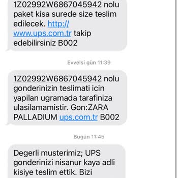 UPS Türkiye İle Teslimat Sorunu