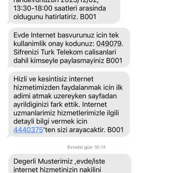 Türk Telekom Randevu Verip Gelmiyor