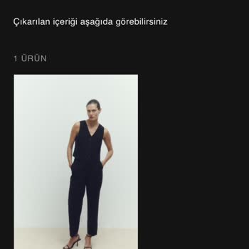 Zara Siparişin İçinden İndirimli Ürünü Stok Yok Diyerek İptal Ettiler.