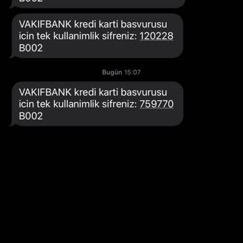 VakıfBank Ben Yapmadığım Halde Adıma Yapılan Kredi Kartı Başvurusu Denemeleri