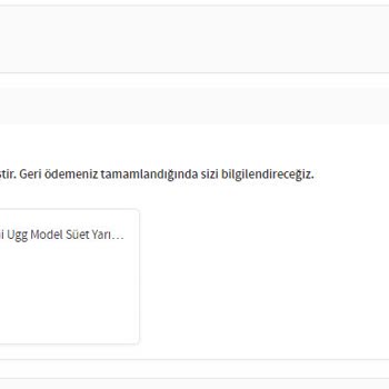 Trendyol Ve CardFinans İade Sorunu