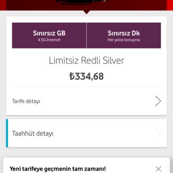 Vodafone Limitsiz Red'li Silver Tarifesinde Yapılan Alicengiz Oyunu