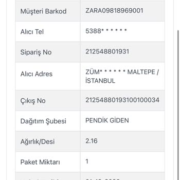 Zara Online Alışverişimin Kargoist Tarafında Akıbeti