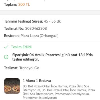 PizzaLazza Pizza Siparişi Diş Kırılmasına Neden Oldu