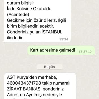 AGT Kurye'nin Sürekli Ertelenen Kart Teslimatı Sorunu