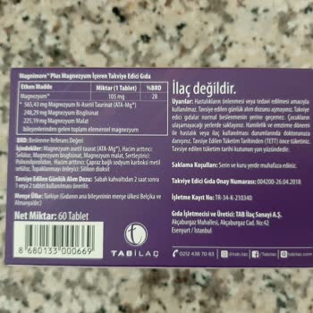 TAB İlaç Sahte Ürün Magnimore Plus Hakkında!.
