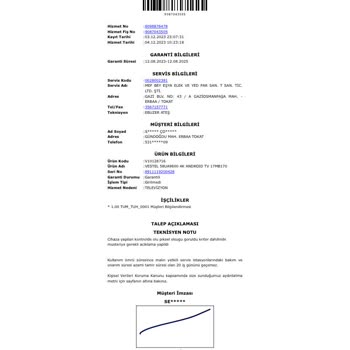 Vestel Ölü Piksel İlgilenmiyor